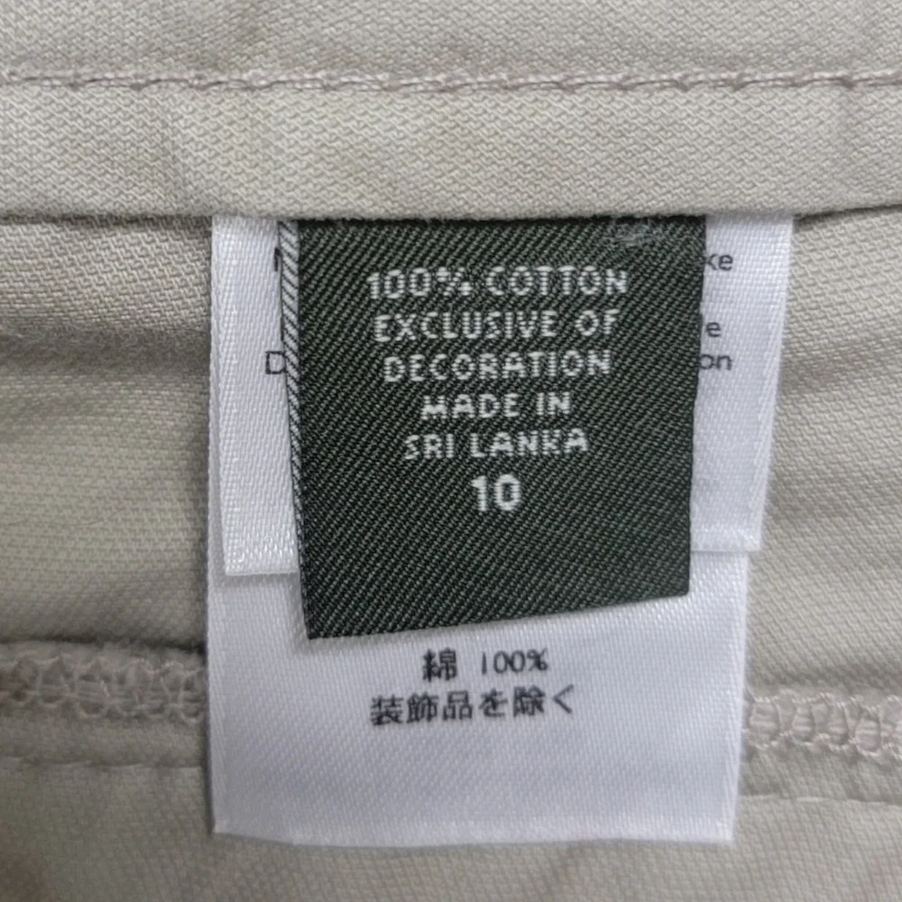 Eddie Bauer Women's Cargo Pants Wide Leg Loose Fit Khaki Tan Solid Size 10 - Picture 7 of 7